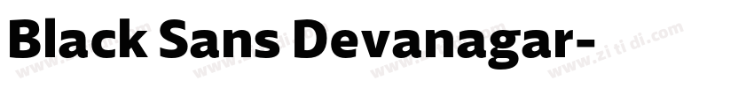 Black Sans Devanagar字体转换